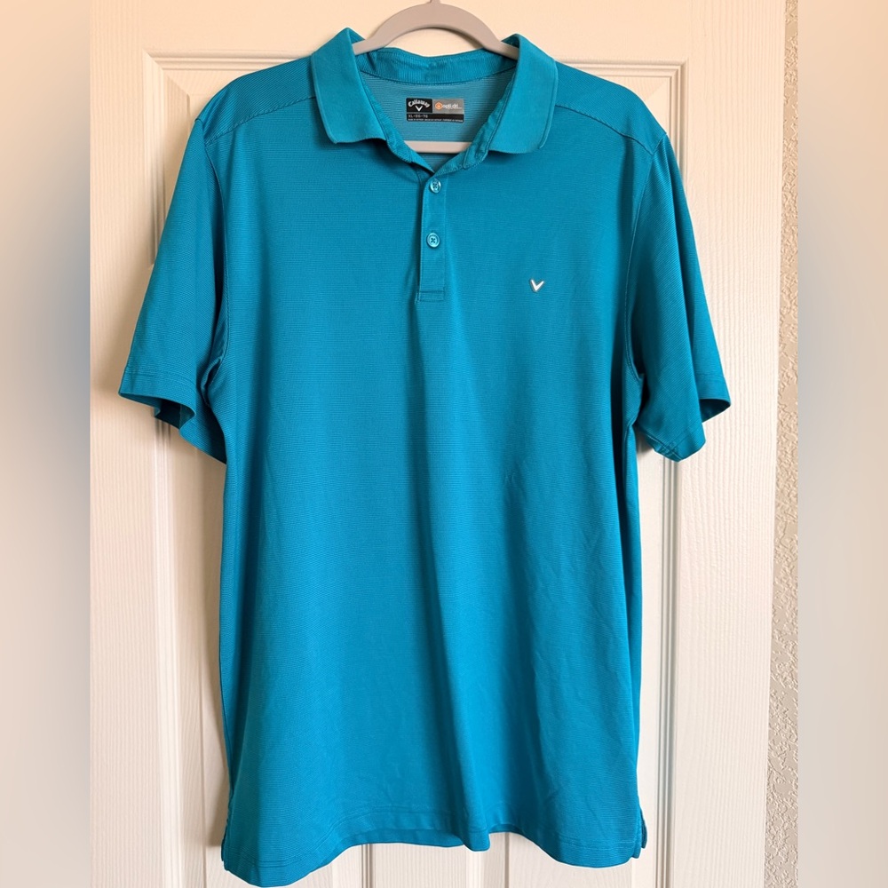 Callaway Vibrant Blue Opti Dry Polo Golf T-shirt Shirt Men’s Size XL New